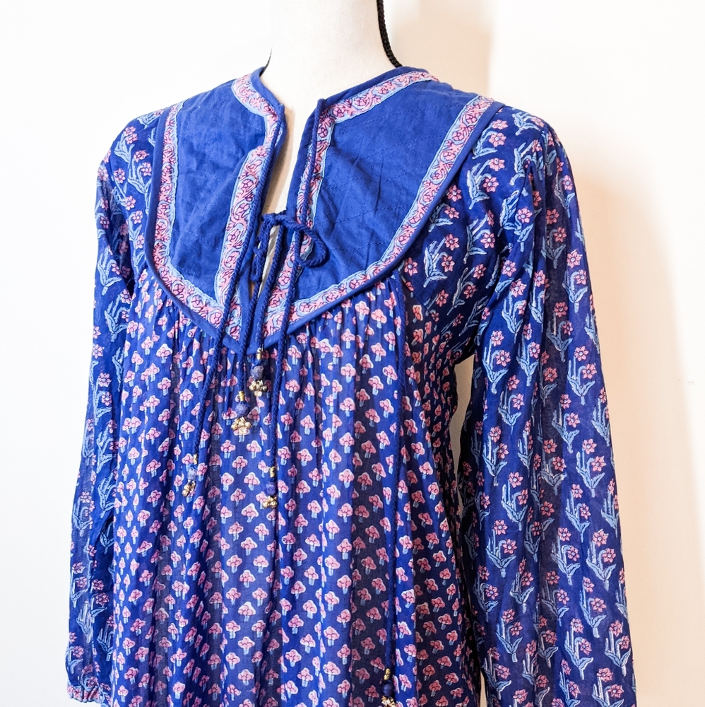 🌟LAST 1🌟NWT Blue Boheme Charlotte Boho Maxi Dress - Picture 2 of 6